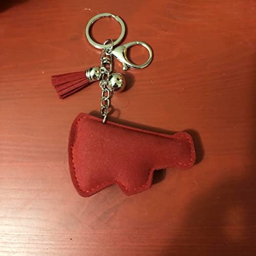 Popfizzy Cheer Keychain, Bling Cheerleading Backpack Key Chain, Rhinestone Cheerleader Purse Charms