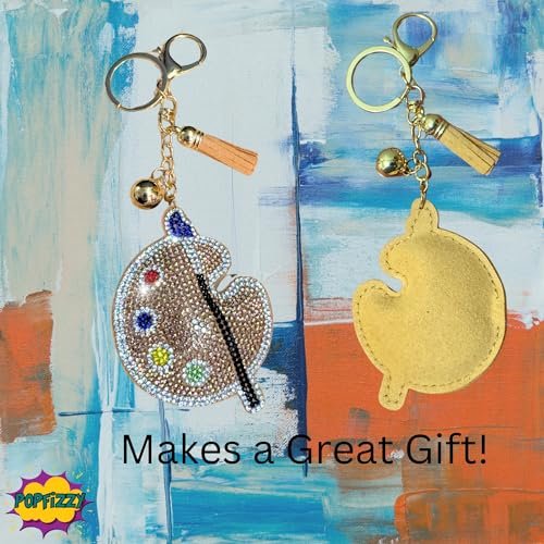 Popfizzy Astronaut Keychain Accessories for Women and Girls, Backpack Key Chain, Bling Purse Charms, Astronaut Gifts