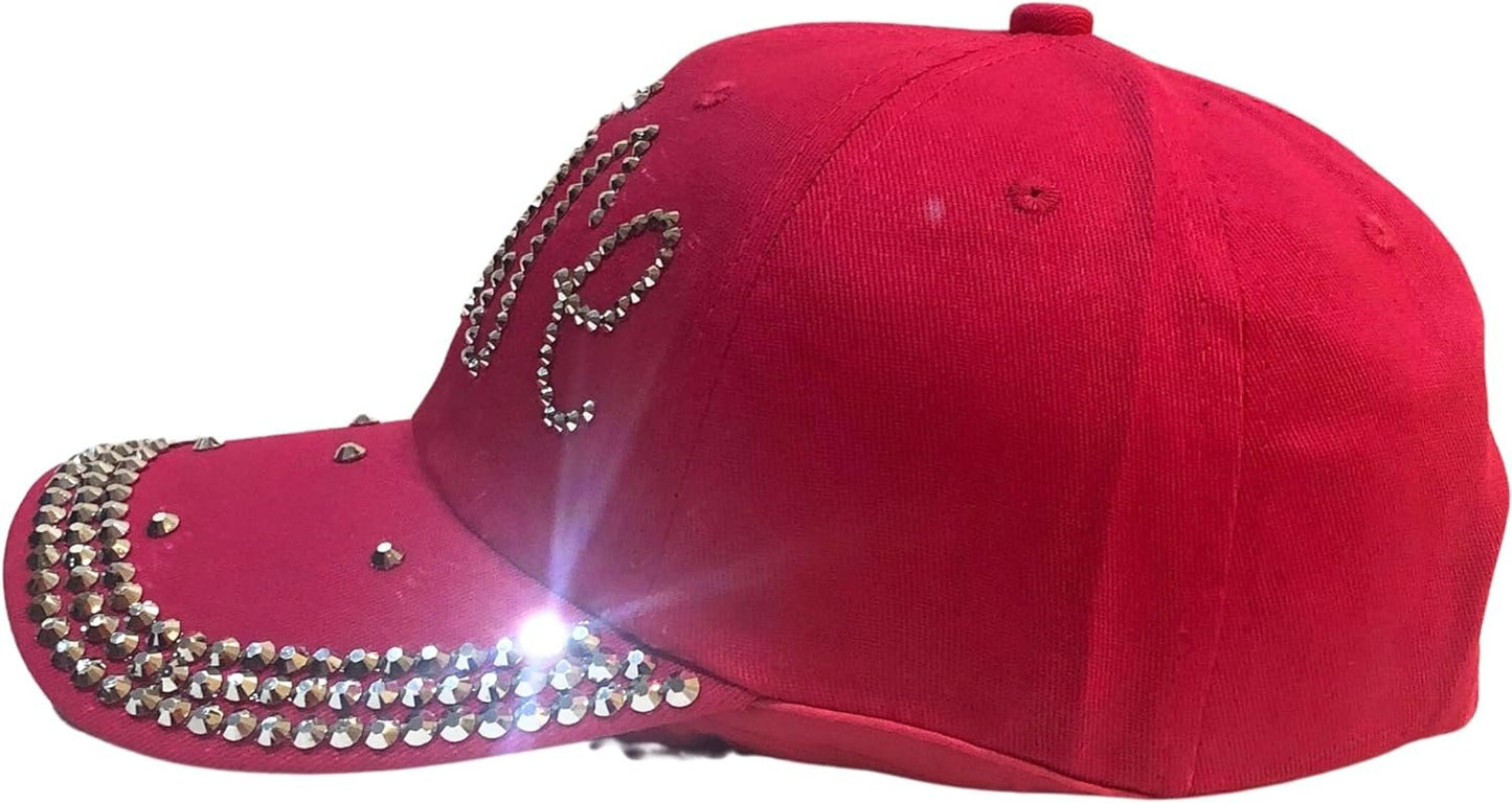 Popfizzy Louise Hat for Women, Rhinestone Bestie Gifts for Women, Bling Best Friend Apparel, for Women