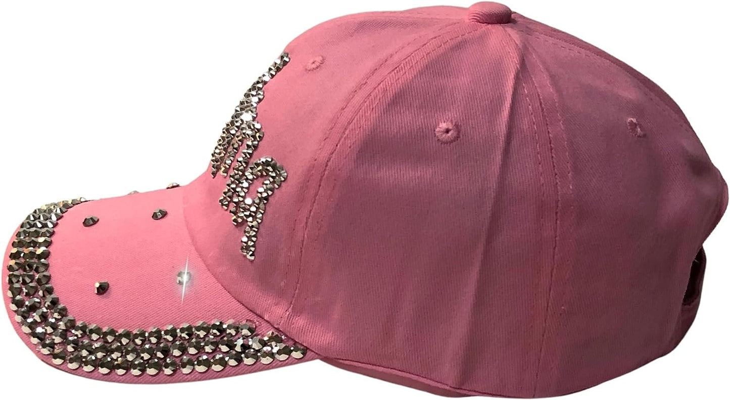 Popfizzy Bling Thelma Hat for Women, Rhinestone Bestie Gifts for Women, Best Friend Apparel, for Women