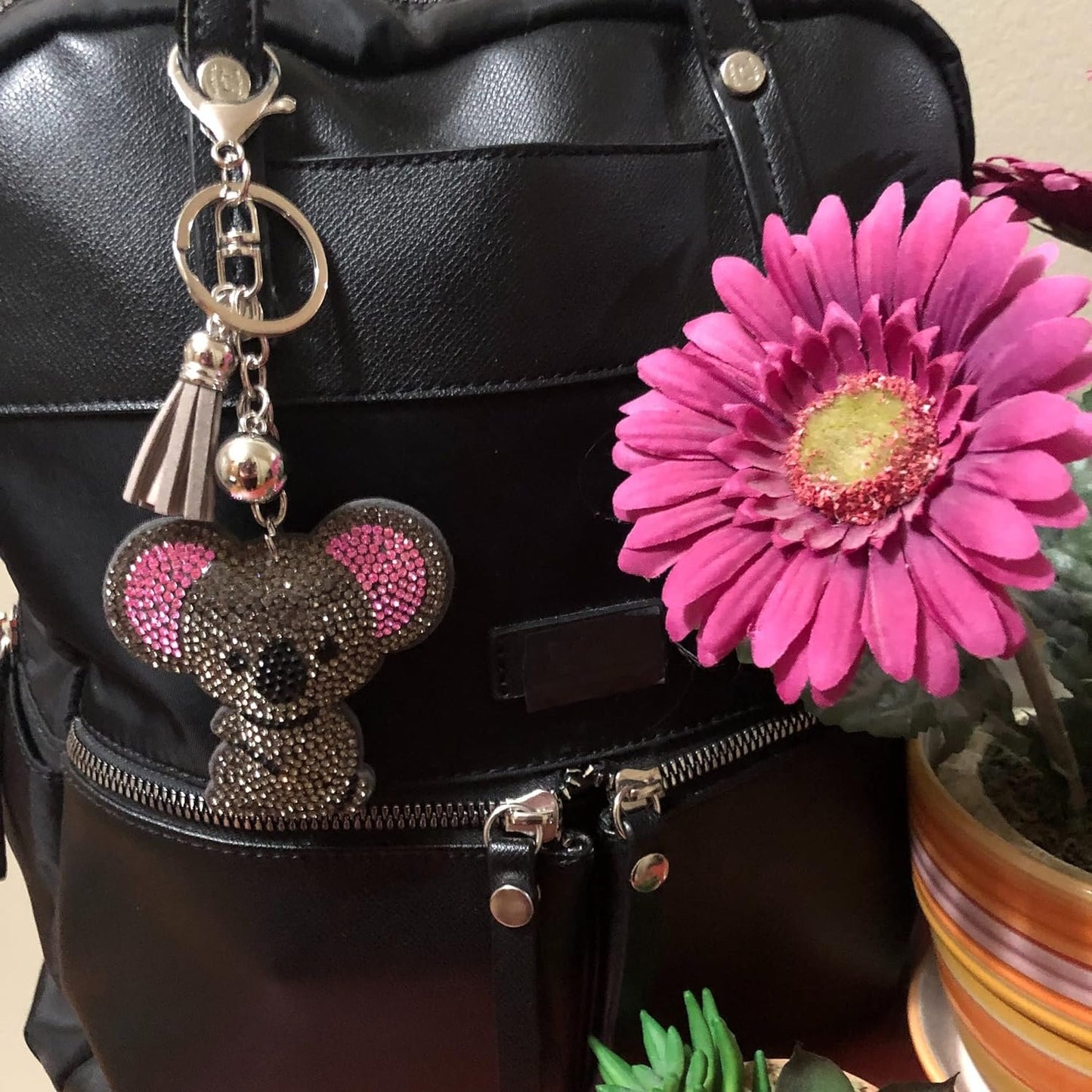 Popfizzy Koala Keychains for Girls and Women, Bling Backpack Keychain, Koala Accessories, Koala Gifts
