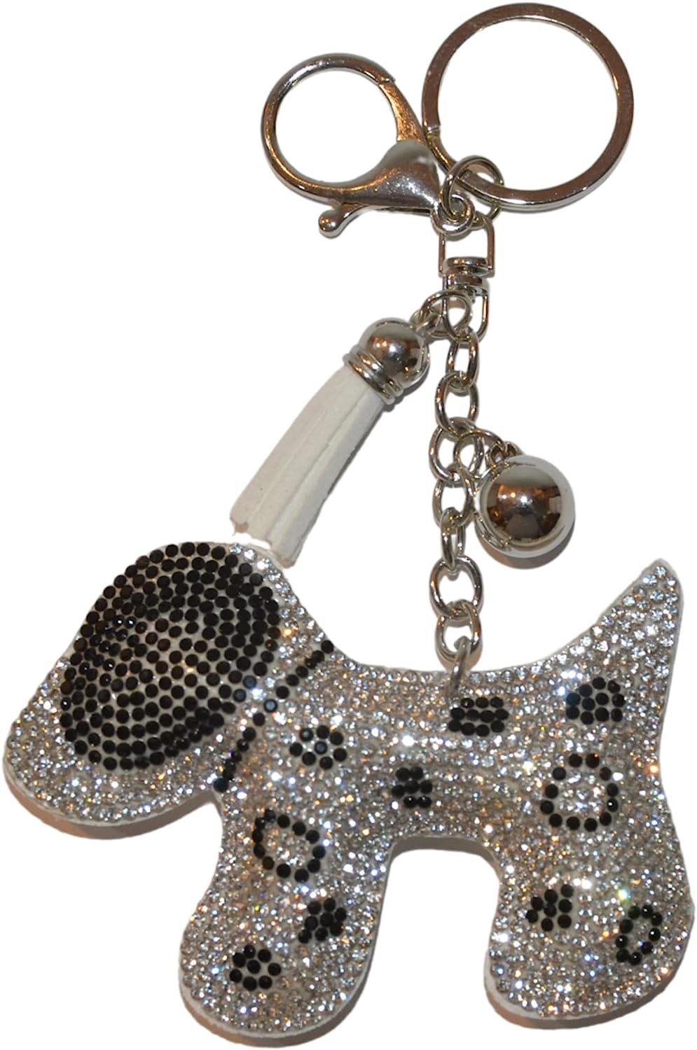 Popfizzy Bling Gold Cheer Keychain, Rhinestone Purse Charm, Backpack Key Chain, Crystal Bag Charms, Key Fob