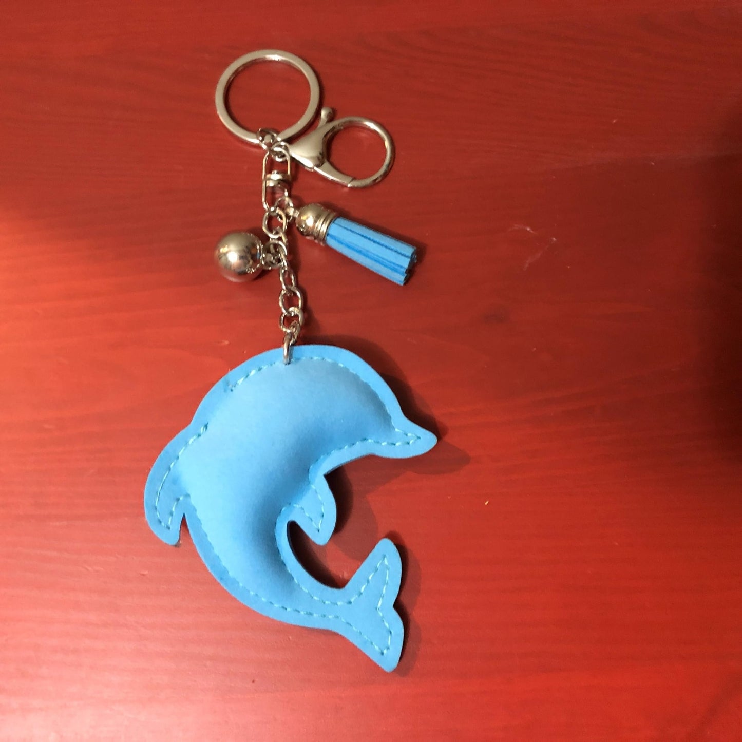 Popfizzy Bling Blue Dolphin Keychain Accessories for Women and Girls, Rhinestone Dolphin Purse Charms, Sparkle Dolphin Gifts