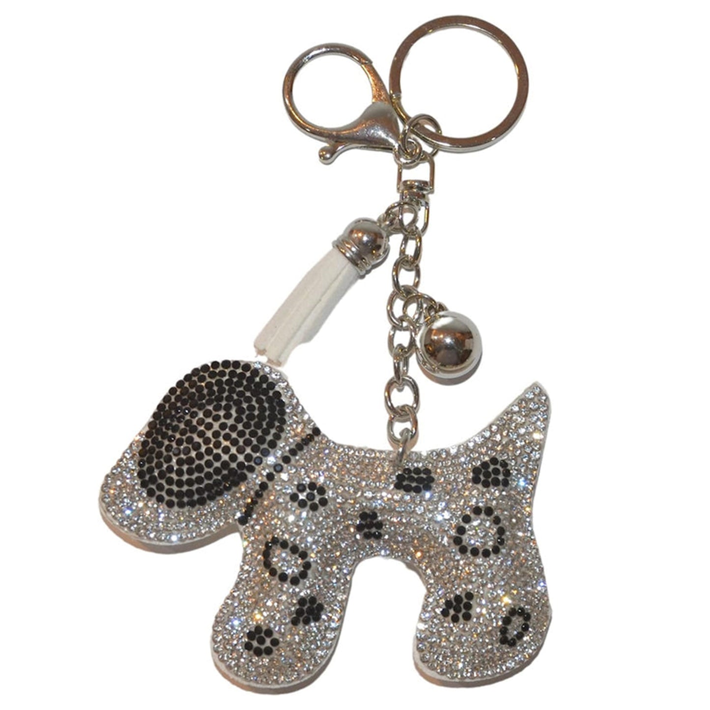 Popfizzy Bling Gold Cheer Keychain, Rhinestone Purse Charm, Backpack Key Chain, Crystal Bag Charms, Key Fob