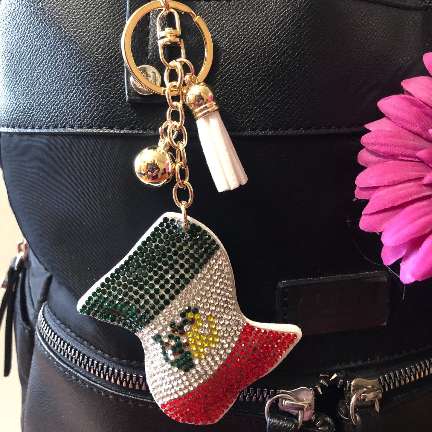 Popfizzy Mexico Keychain Accessories for Women, Cute Keychains for Women, Purse Charms for Handbags, Car Keys Keychain