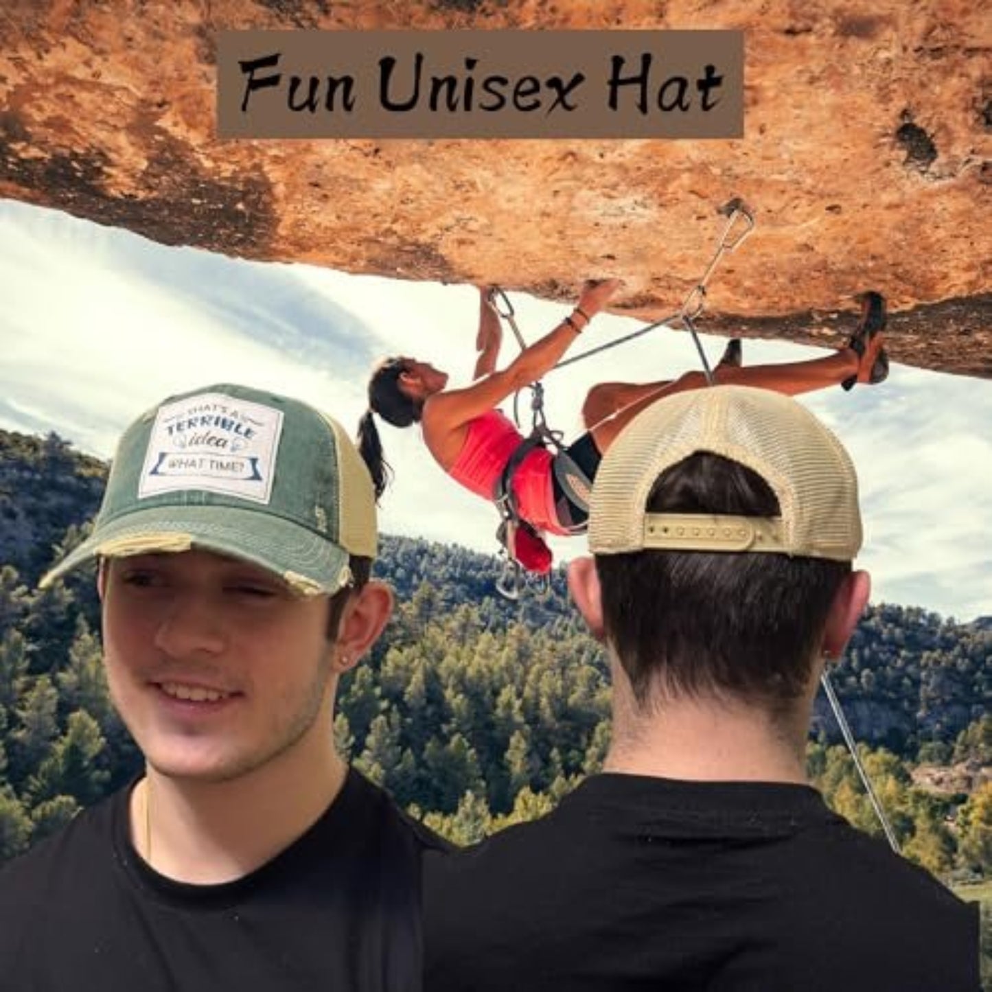 Popfizzy That's a Terrible Idea Funny Trucker Hats for Women and Men, Terrible Gifts, Funny Gifts for Friends (Terrible Idea)