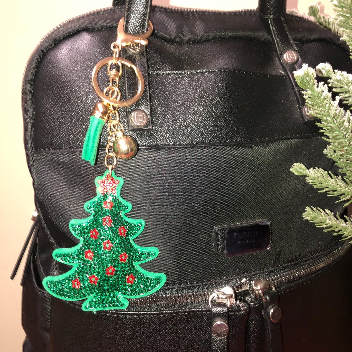 Popfizzy Bling Christmas Tree Keychain, Christmas Gifts for Women and Girls, Stocking Stuffers, Christmas Party Favors