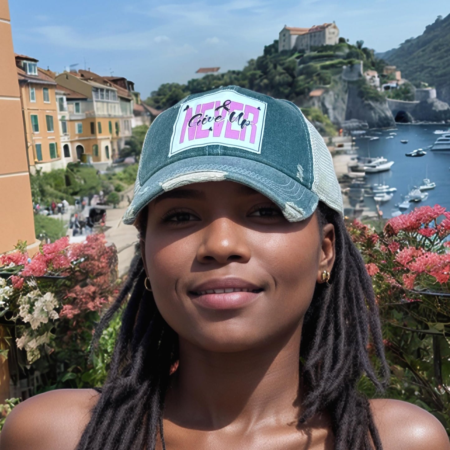 Popfizzy Breast Cancer Awareness Trucker Hat - Pink Ribbon Support