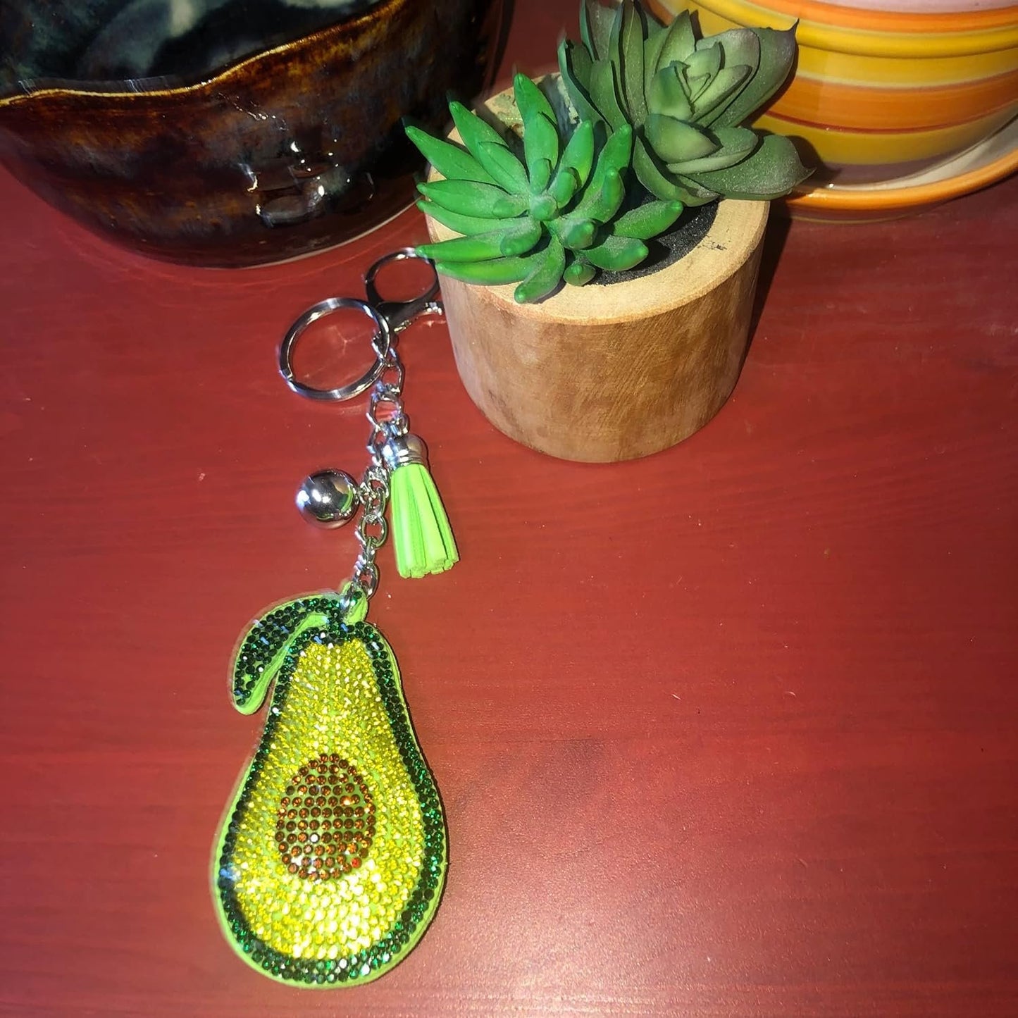 Popfizzy Bling Chihuahua Keychain Accessories for Women, Car Keys Keychain Charms, Purse Charm for Handbags, Cute Key Chains for Girls