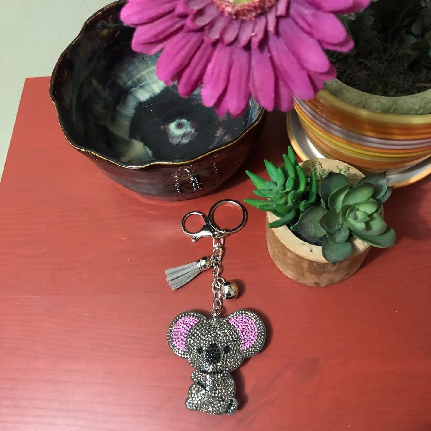 Popfizzy Koala Keychains for Girls and Women, Bling Backpack Keychain, Koala Accessories, Koala Gifts