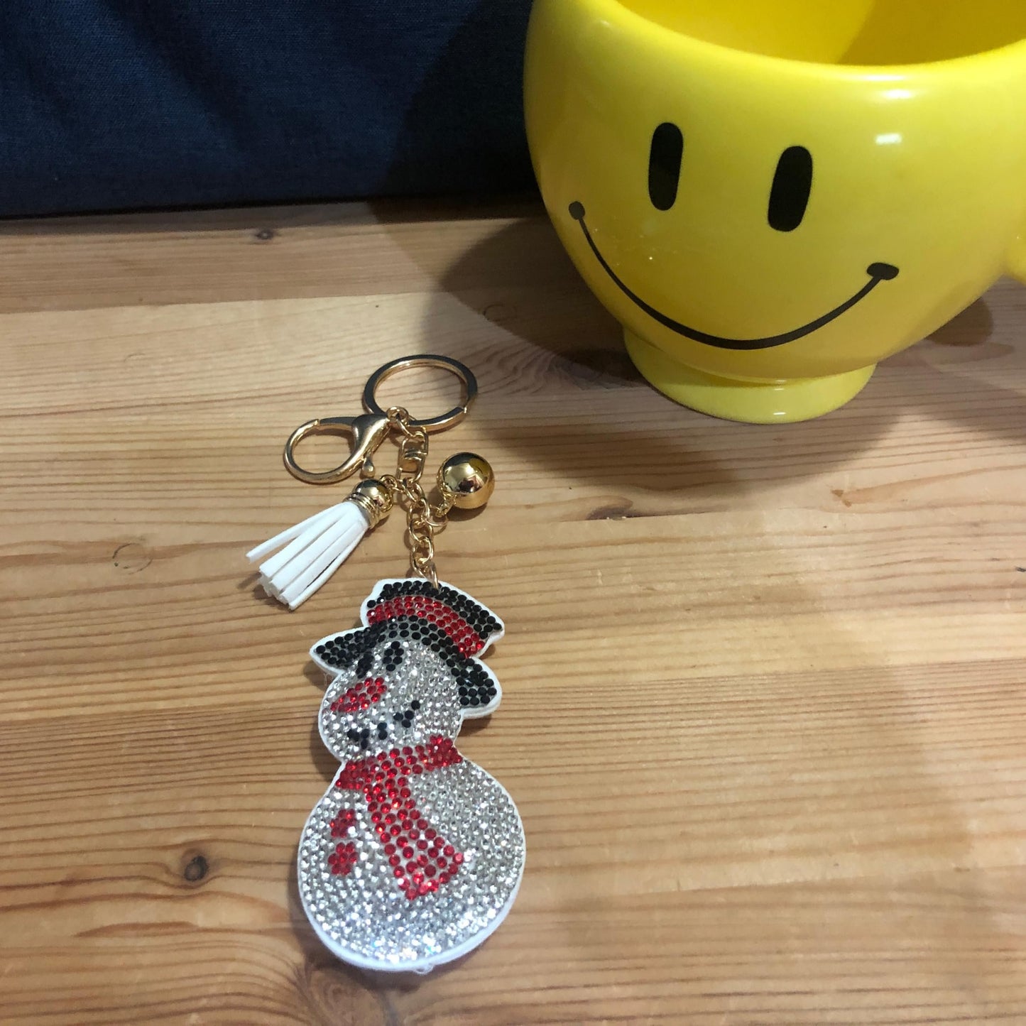 Popfizzy Bling Christmas Snowman Keychain, Christmas Gifts for Women and Girls, Stocking Stuffers, Christmas Party Favors