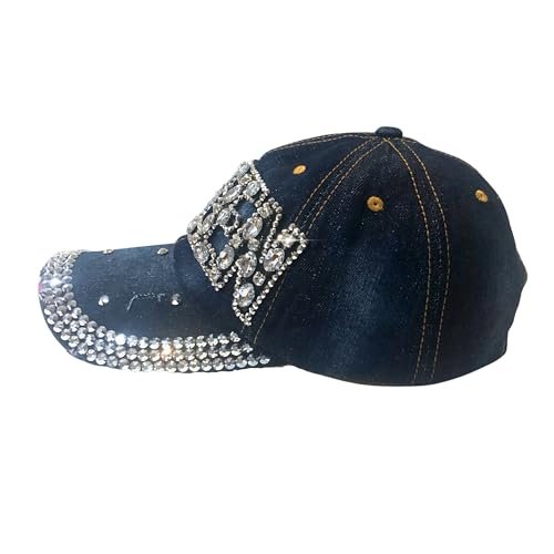 Popfizzy Queen Hats for Women, Bedazzled Queen Gifts, Bling Hats for Women, Sparkly Rhinestone Hat, Trendy Queen Accessories
