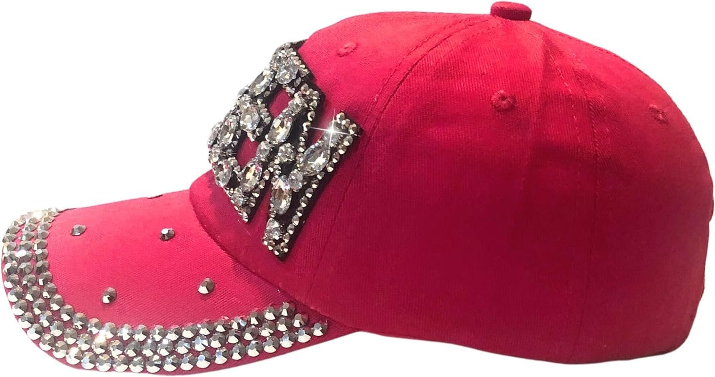 Popfizzy Queen Hats for Women, Bedazzled Queen Gifts, Bling Hats for Women, Sparkly Rhinestone Hat, Trendy Queen Accessories