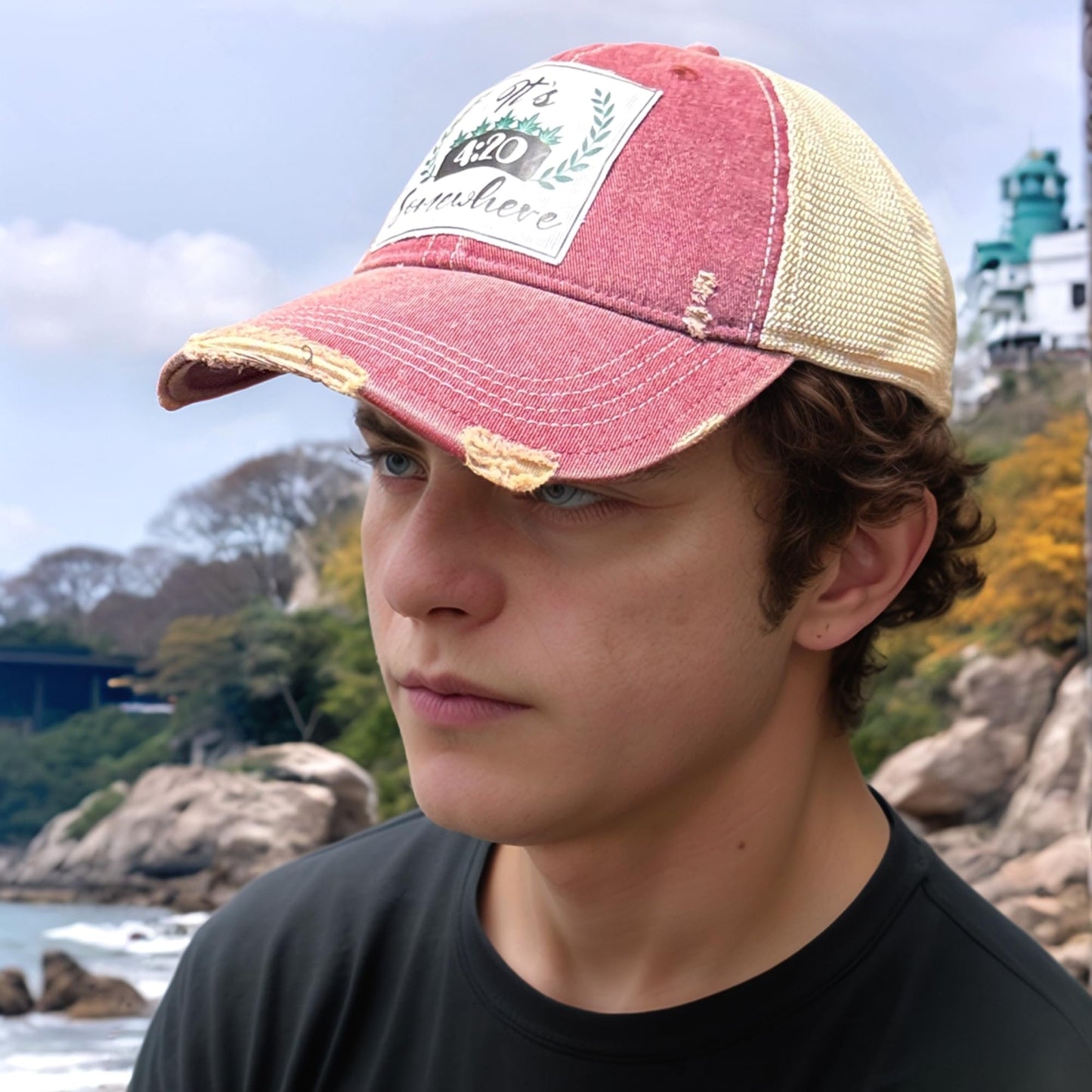 Popfizzy Weed Hat for Men and Women, It’s 420 Somewhere Marijuana Hat, Weed Gift for Weed Smokers (It’s 420 Somewhere)