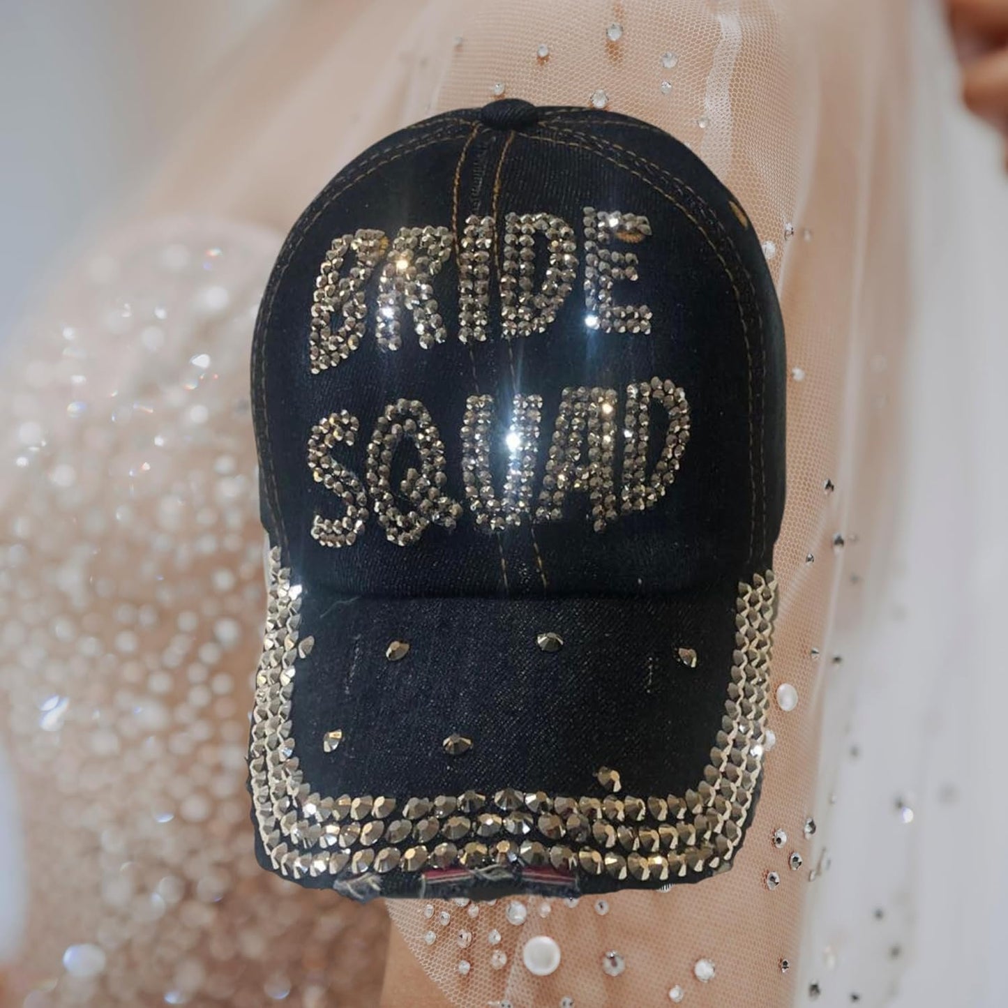 Popfizzy Bling Bride Squad Hat, Bachelorette Party Hats, Bridesmaids Gifts, Team Bride, Bride Tribe, Bachelorette Gifts