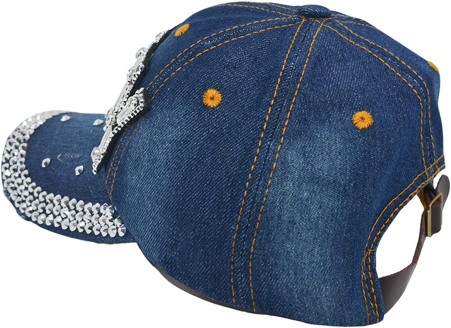Sexy Baseball Hat for Women Rhinestone Hat, Bedazzled Bling Baseball Caps, Distressed Hat, Fancy Denim Bejeweled Hats