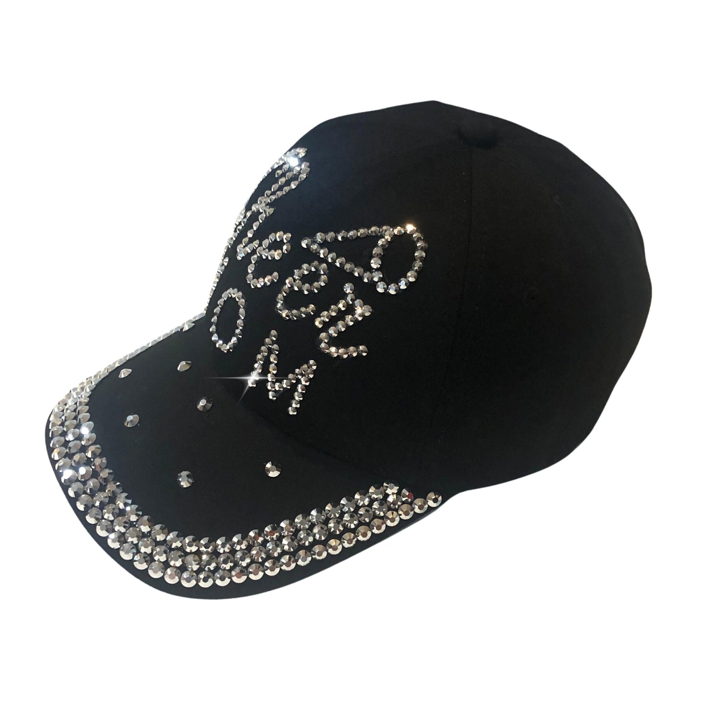 Popfizzy Cheer Mom Hat for Women, Rhinestone Cheer Mom Gifts, Bling Cheer Accessories, Cheer Clothes, Cool Cheer Gifts