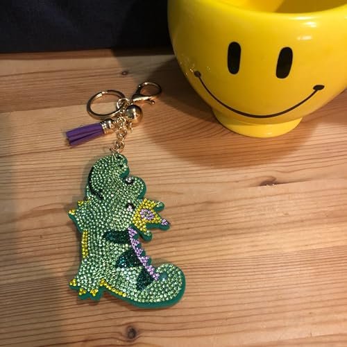 Popfizzy Bling Alligator Keychain Accessories for Women and Girls, Rhinestone Keychains, Alligator Purse Charms for Handbags