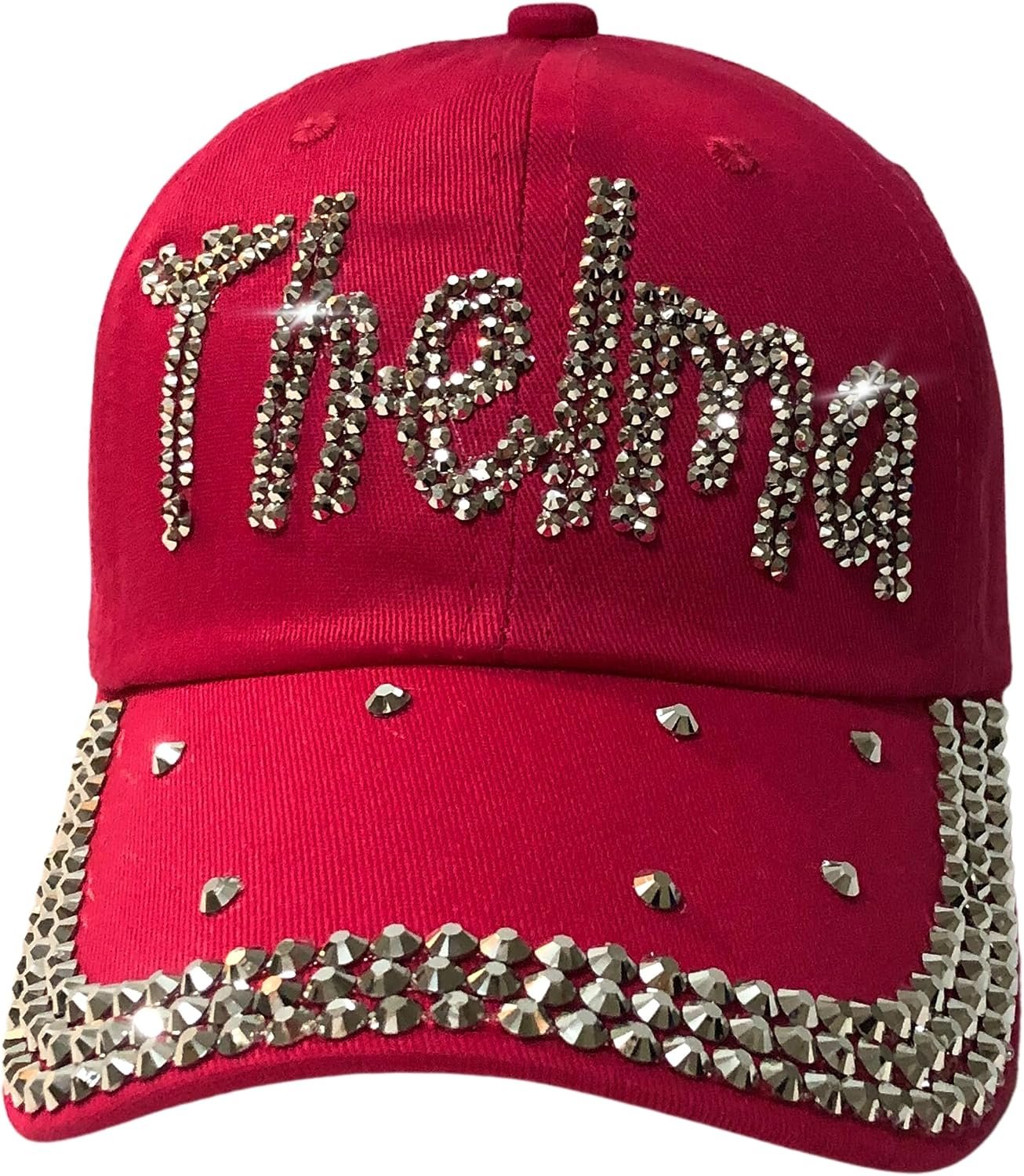 Popfizzy Bling Thelma Hat for Women, Rhinestone Bestie Gifts for Women, Best Friend Apparel, for Women