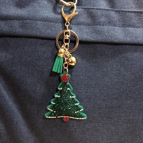 Popfizzy Bling Christmas Tree Keychain, Fun Christmas Gifts for Women and Girls, Stocking Stuffers, Christmas Party Favors