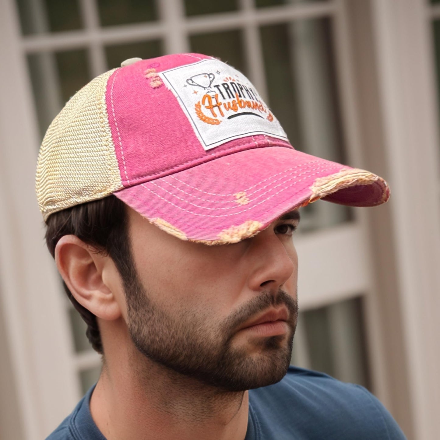 Popfizzy Funny Trophy Husband Hat for Men, Husband Baseball Hat, Bride and Groom Hat, Gift for Husband (Trophy Husband)