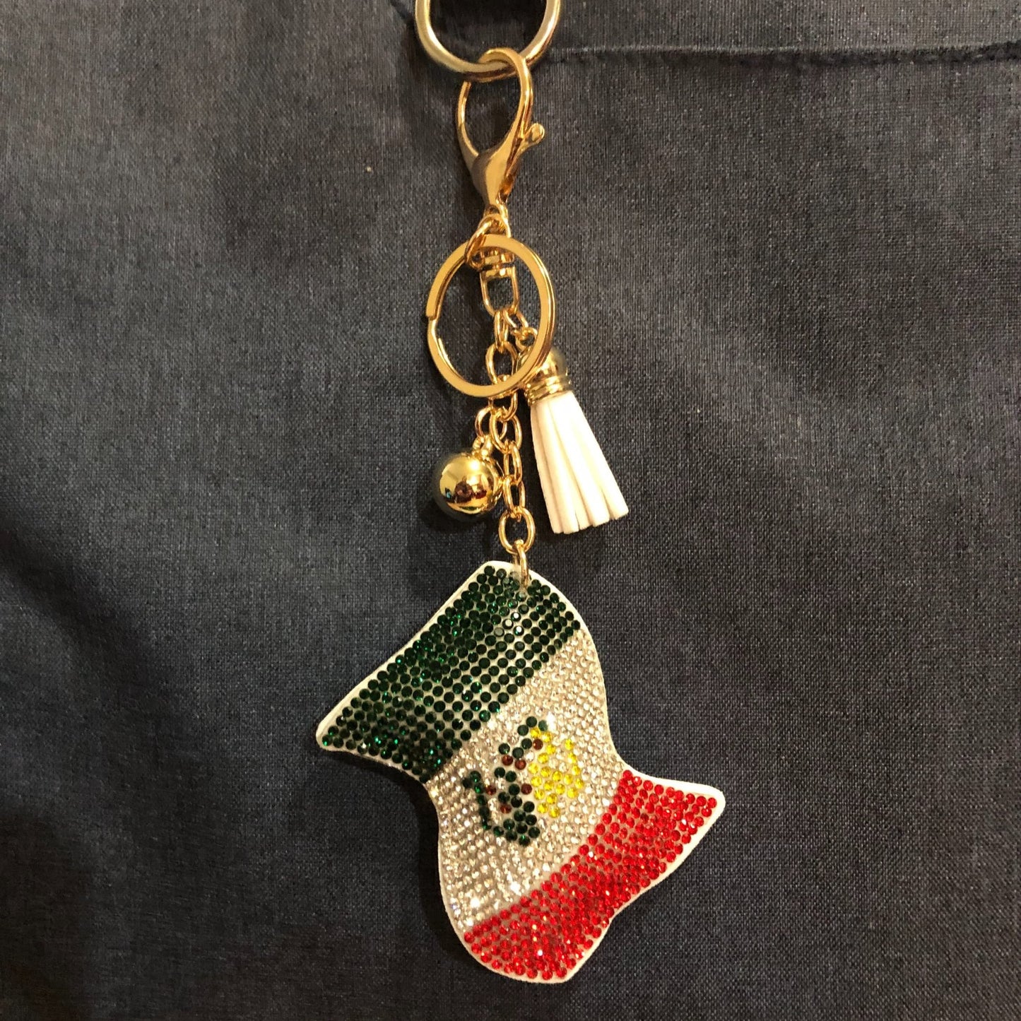 Popfizzy Mexico Keychain Accessories for Women, Cute Keychains for Women, Purse Charms for Handbags, Car Keys Keychain