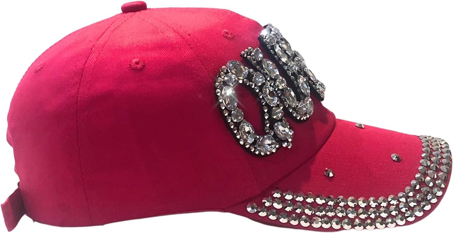 Popfizzy Queen Hats for Women, Bedazzled Queen Gifts, Bling Hats for Women, Sparkly Rhinestone Hat, Trendy Queen Accessories
