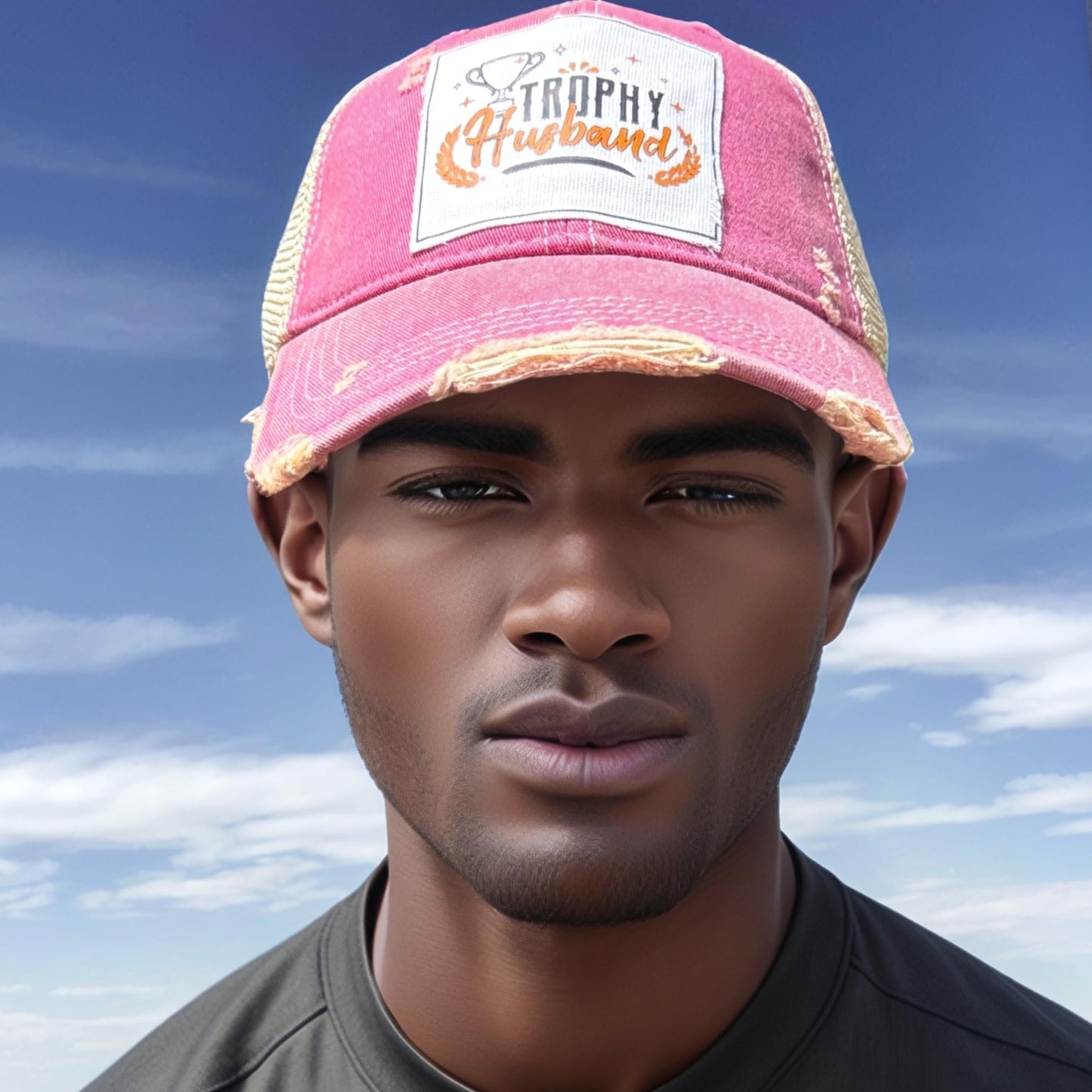 Popfizzy Funny Trophy Husband Hat for Men, Husband Baseball Hat, Bride and Groom Hat, Gift for Husband (Trophy Husband)