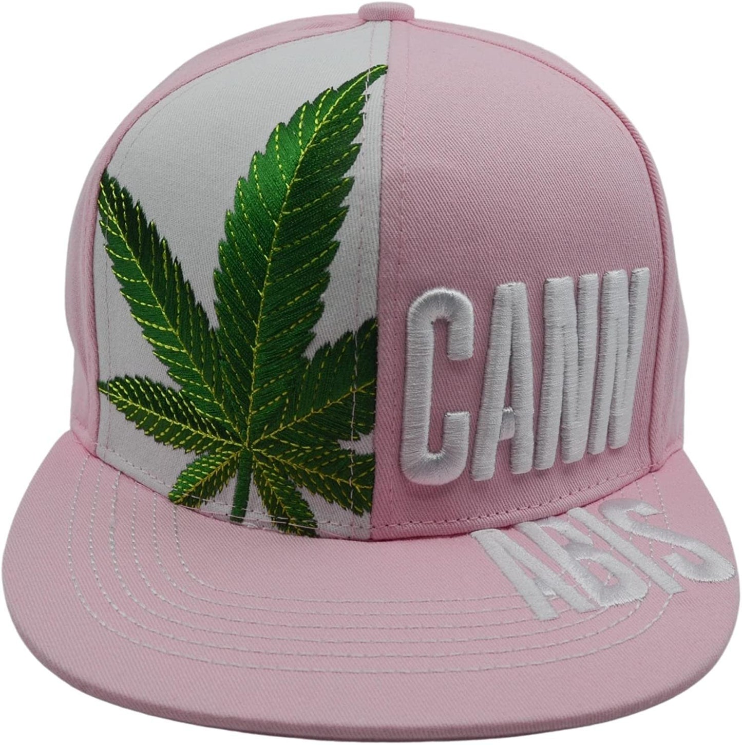 Popfizzy Women's Pink Weed Hat, Marijuana Baseball Cap, Weed Gifts for Stoners, Adult