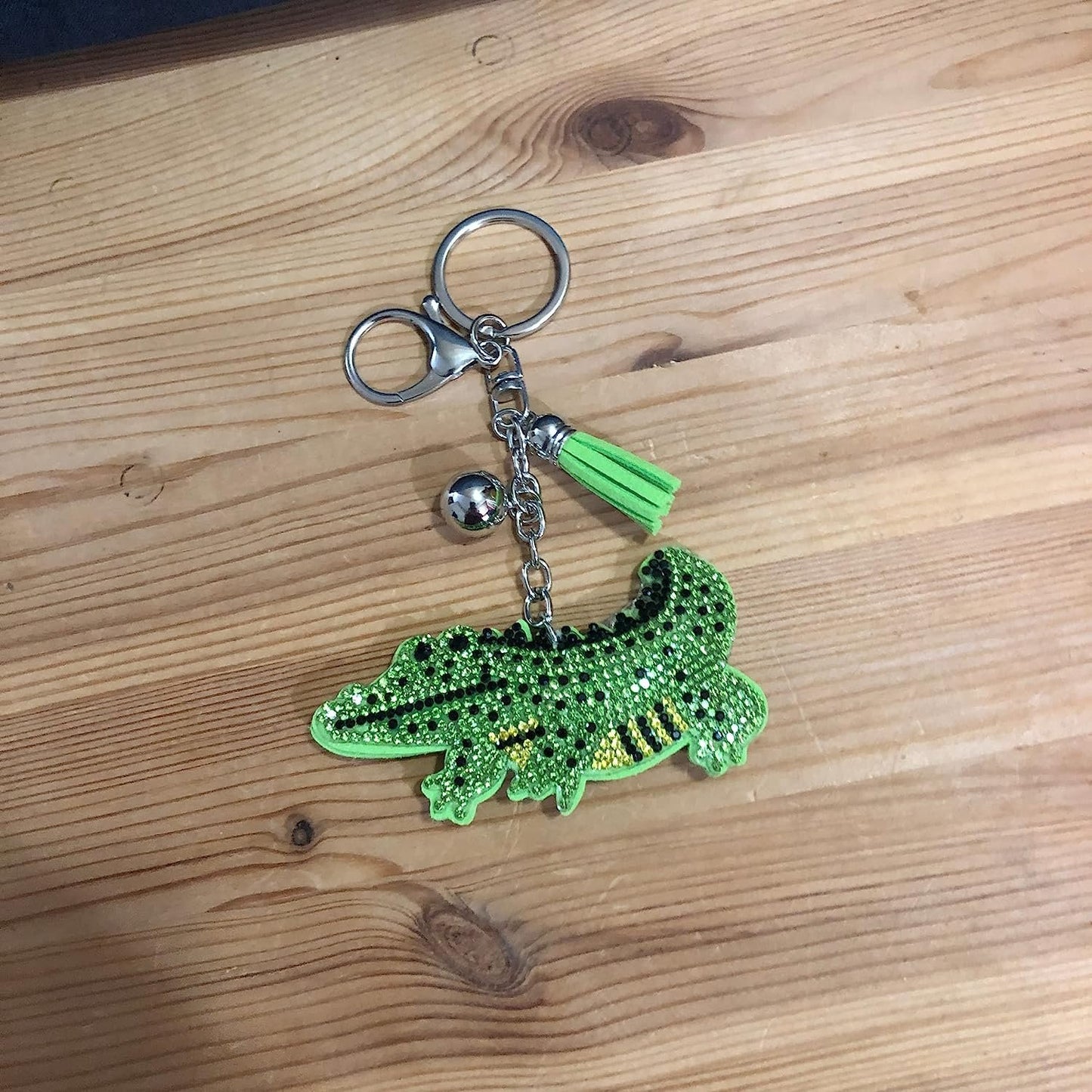 Popfizzy ALLIGATOR Bling Keychain, Purse Charm, Backpack Charm, Crystal Bag Charms