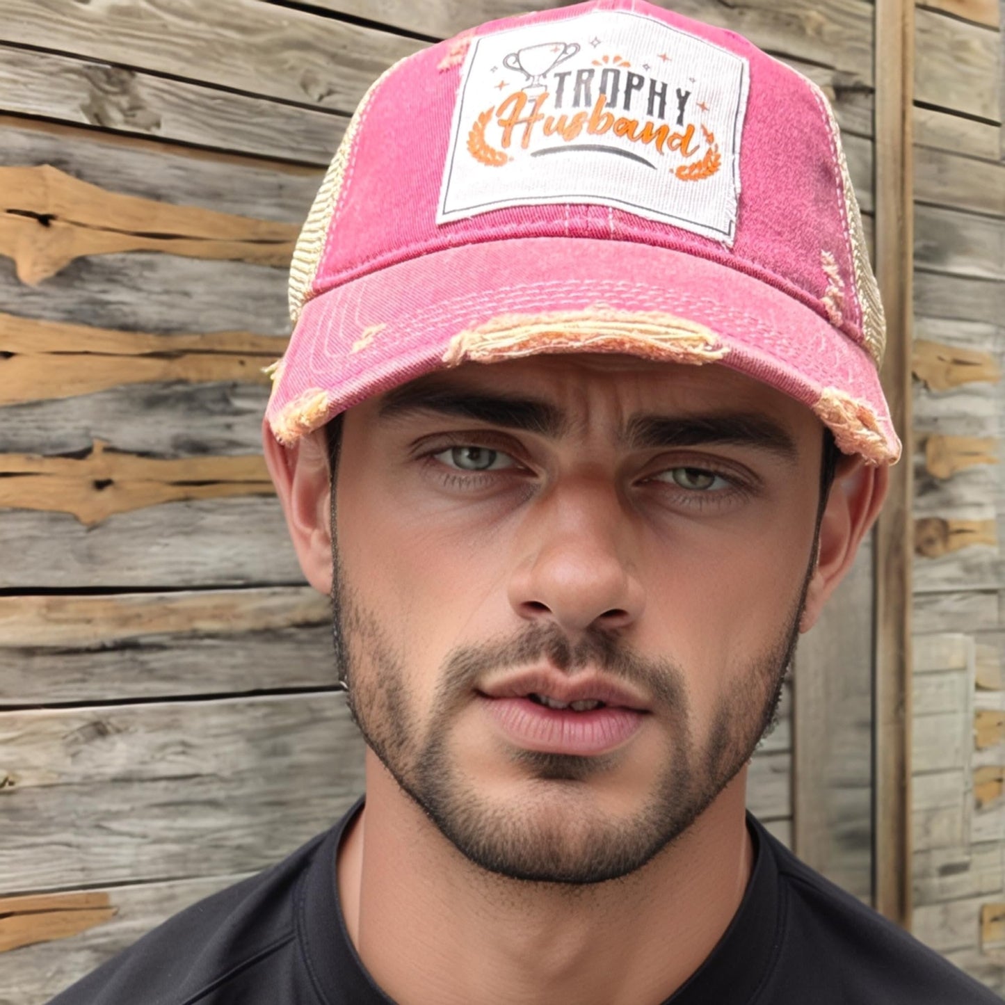 Popfizzy Funny Trophy Husband Hat for Men, Husband Baseball Hat, Bride and Groom Hat, Gift for Husband (Trophy Husband)
