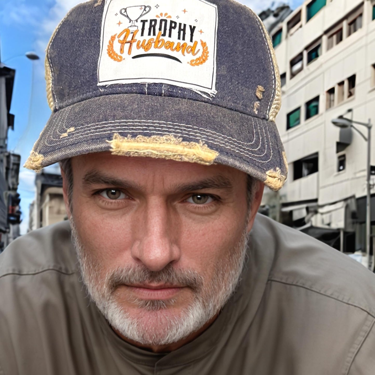 Popfizzy Funny Trophy Husband Hat for Men, Husband Baseball Hat, Bride and Groom Hat, Gift for Husband (Trophy Husband)