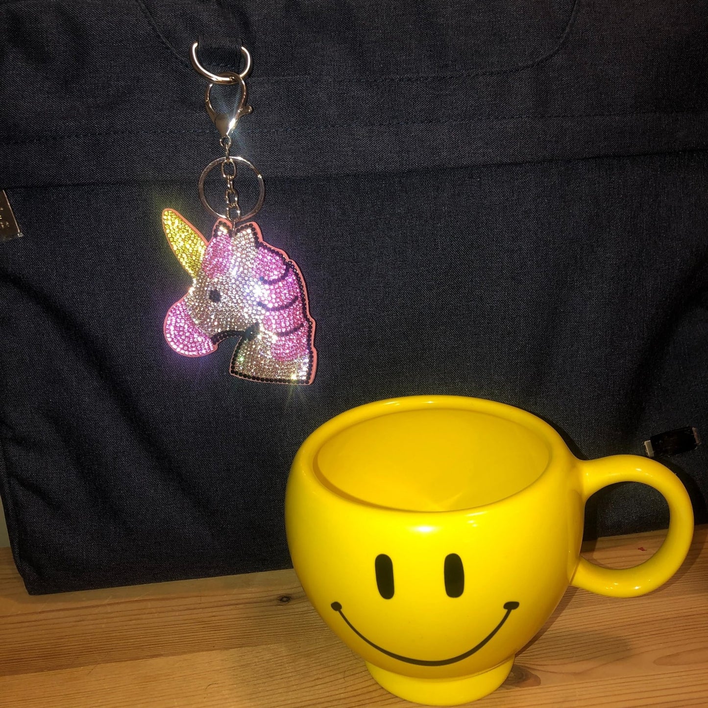 Popfizzy Bling Unicorn Keychains for Girls, Rhinestone Unicorn Backpack Keychain, Pink Unicorn Gifts For Girls and Women