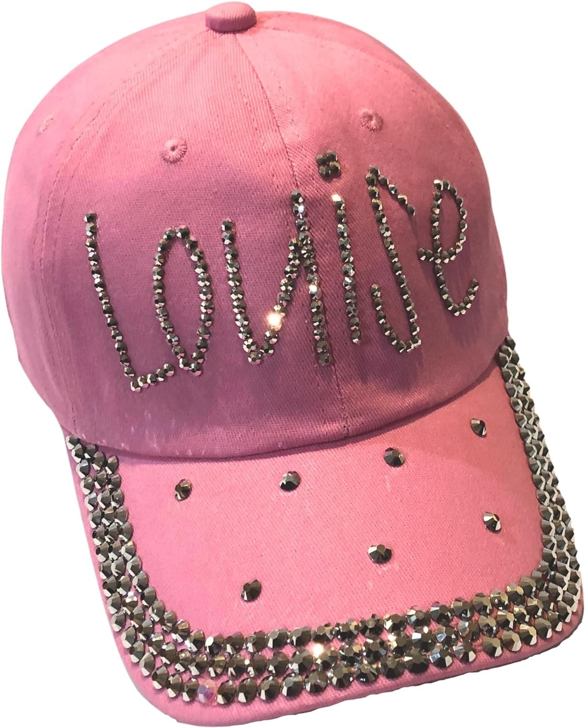 Popfizzy Louise Hat for Women, Rhinestone Bestie Gifts for Women, Bling Best Friend Apparel, for Women