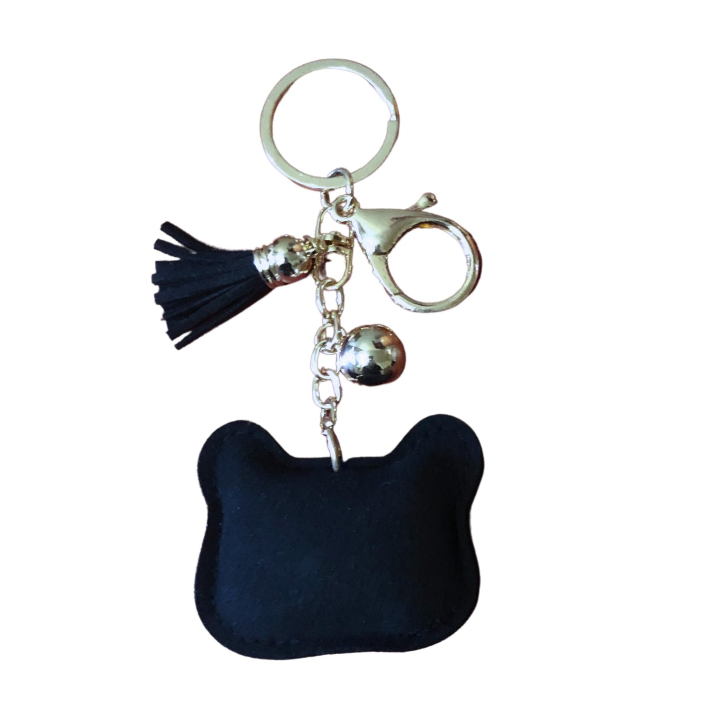Popfizzy Bling Black Cat Keychain for Women, Cat Key Chains for Car Keys, Cat Keychain Accessories, Cat Gifts for Cat Lovers