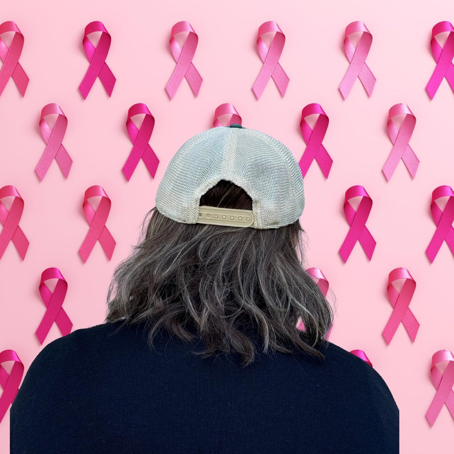 Popfizzy Breast Cancer Awareness Trucker Hat - Pink Ribbon Support