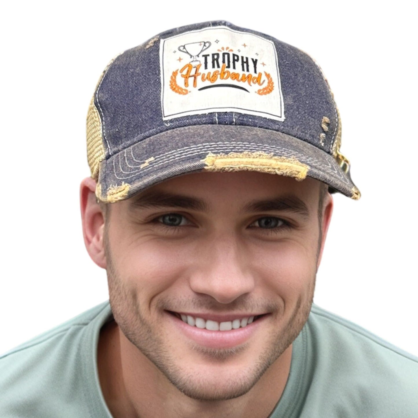 Popfizzy Funny Trophy Husband Hat for Men, Husband Baseball Hat, Bride and Groom Hat, Gift for Husband (Trophy Husband)