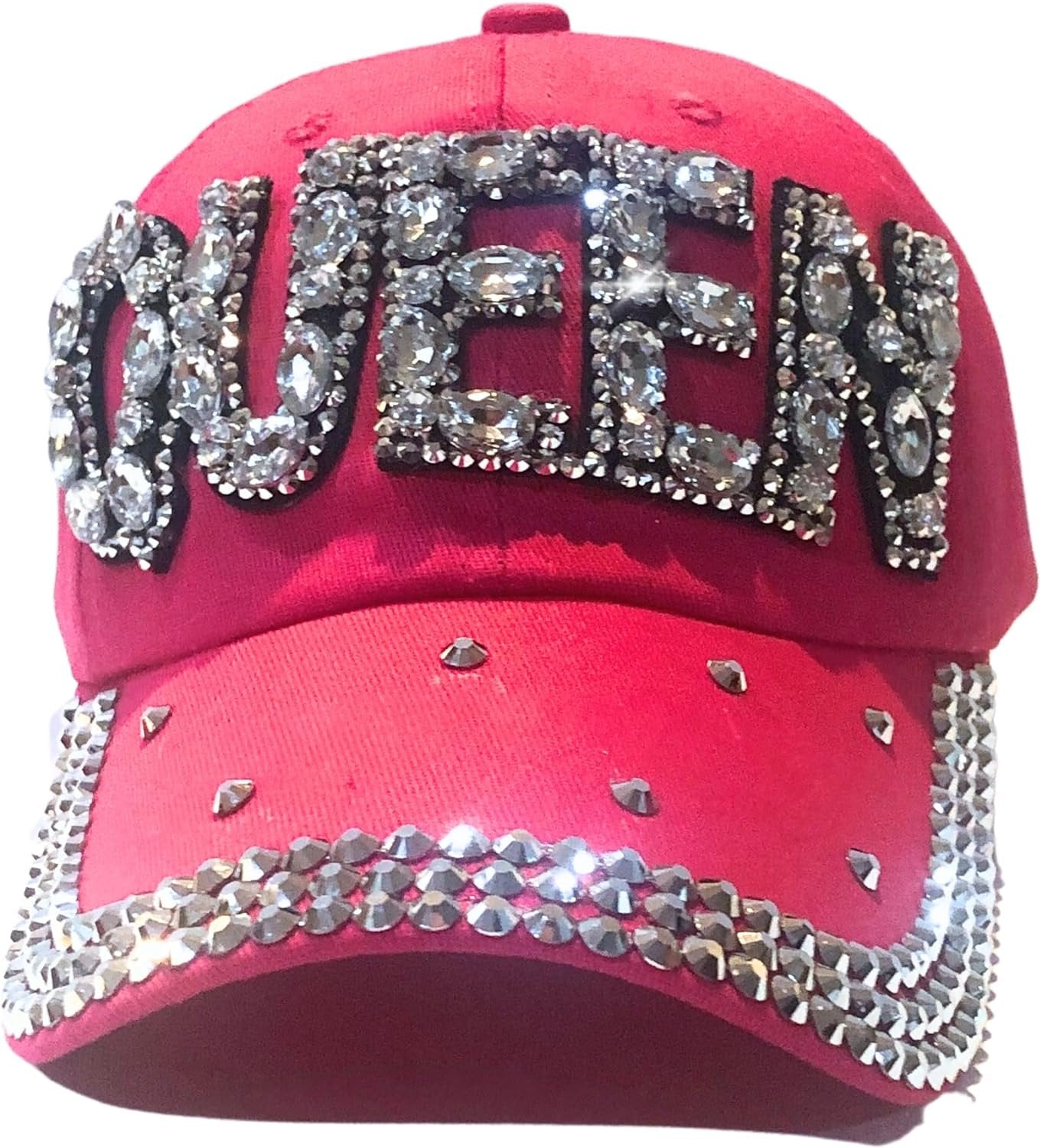 Popfizzy Queen Hats for Women, Bedazzled Queen Gifts, Bling Hats for Women, Sparkly Rhinestone Hat, Trendy Queen Accessories