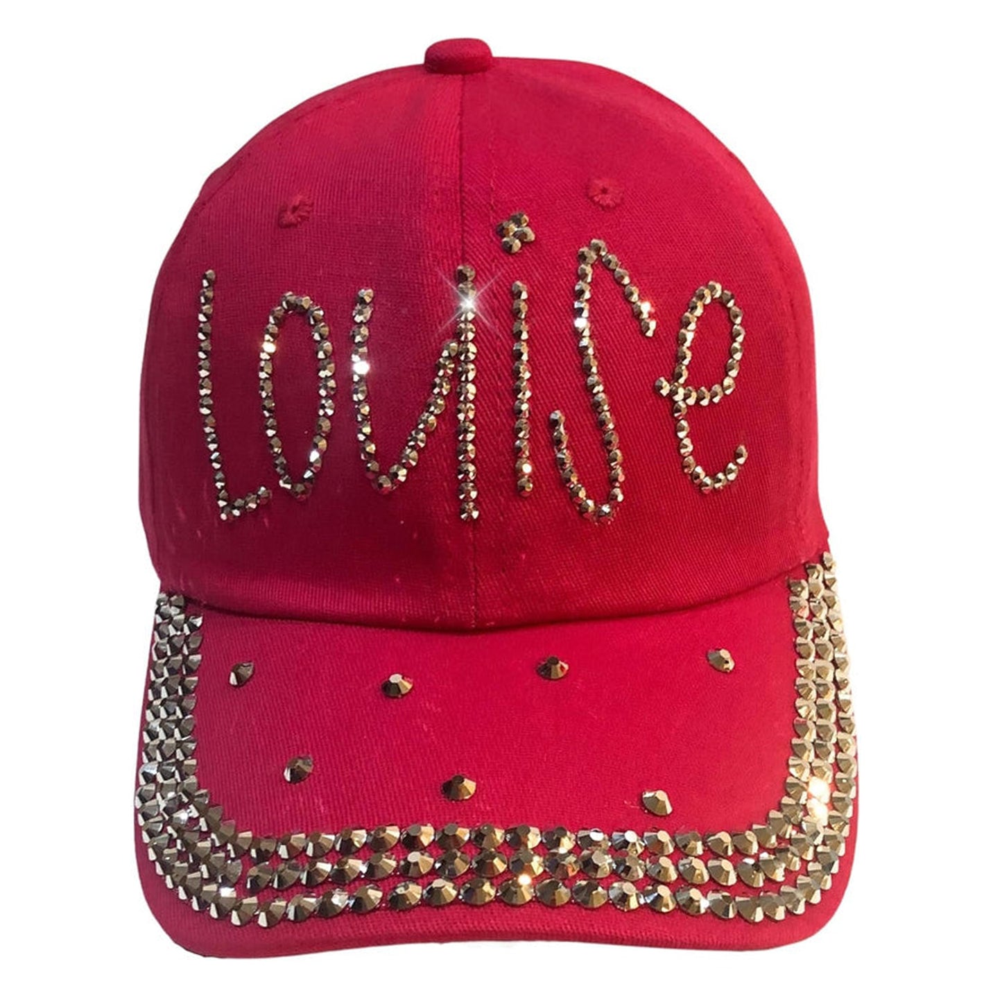 Popfizzy Louise Hat for Women, Rhinestone Bestie Gifts for Women, Bling Best Friend Apparel, for Women