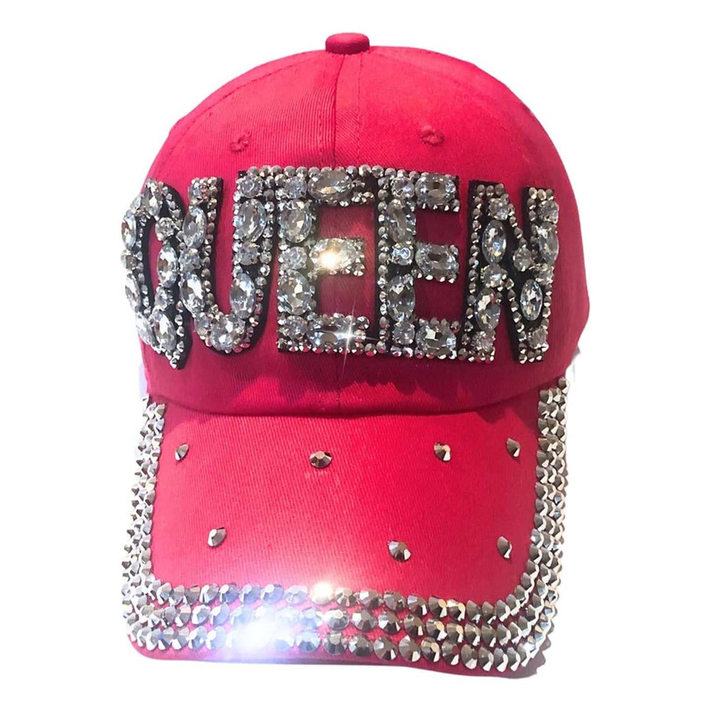 Popfizzy Queen Hats for Women, Bedazzled Queen Gifts, Bling Hats for Women, Sparkly Rhinestone Hat, Trendy Queen Accessories