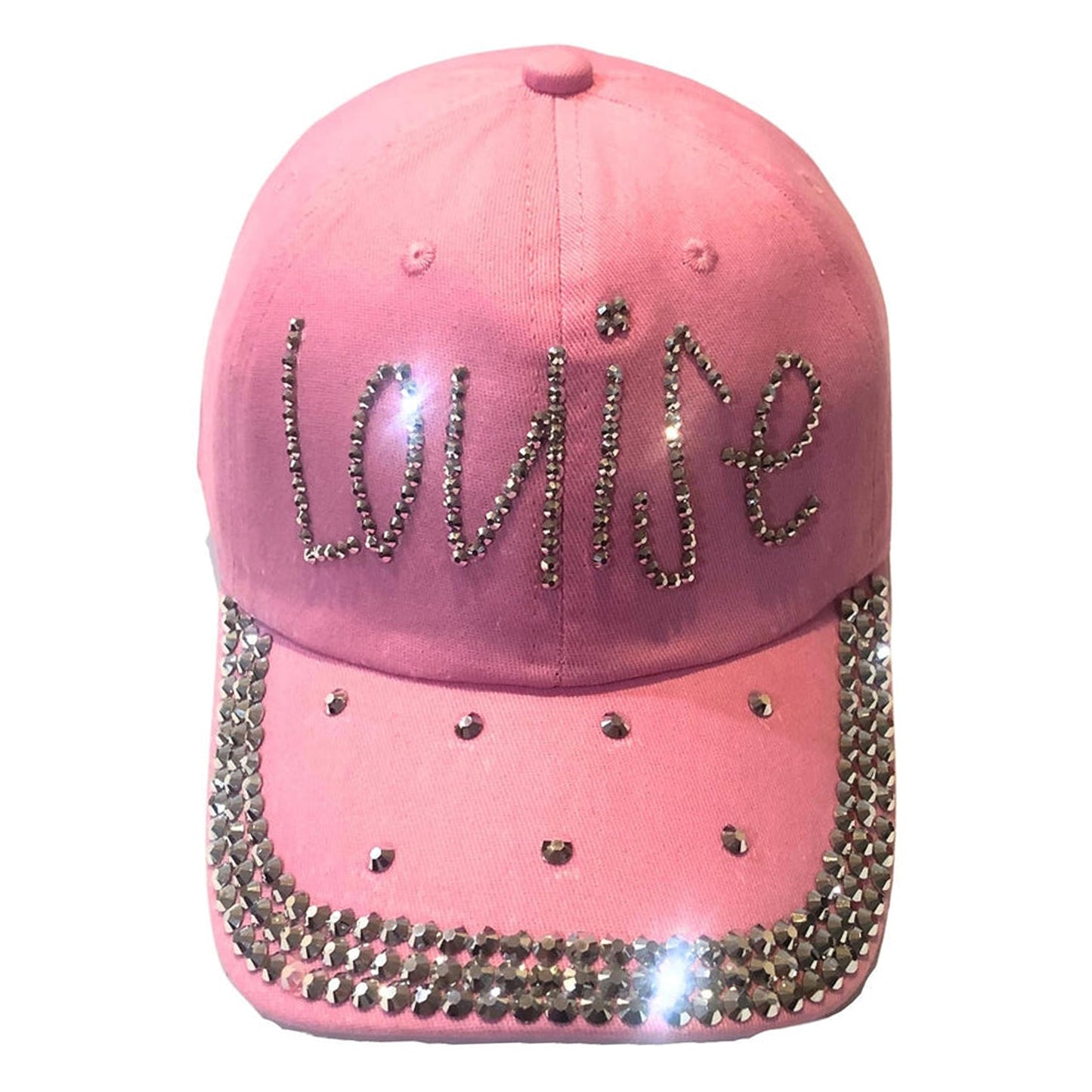 Popfizzy Louise Hat for Women, Rhinestone Bestie Gifts for Women, Bling Best Friend Apparel, for Women