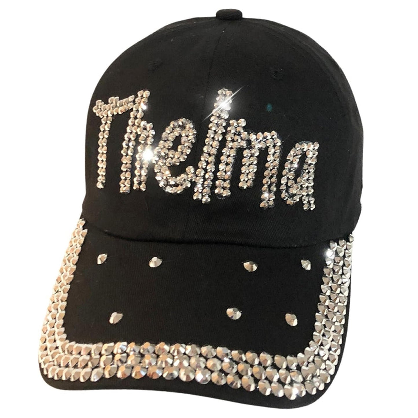 Popfizzy Bling Thelma Hat for Women, Rhinestone Bestie Gifts for Women, Best Friend Apparel, for Women