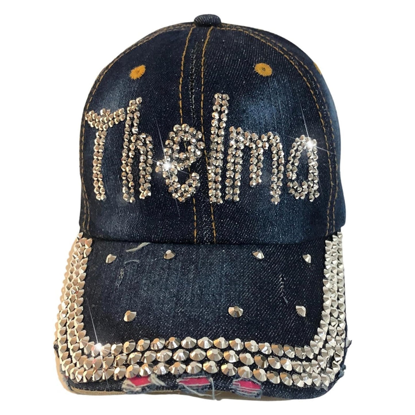 Popfizzy Bling Thelma Hat for Women, Rhinestone Bestie Gifts for Women, Best Friend Apparel, for Women