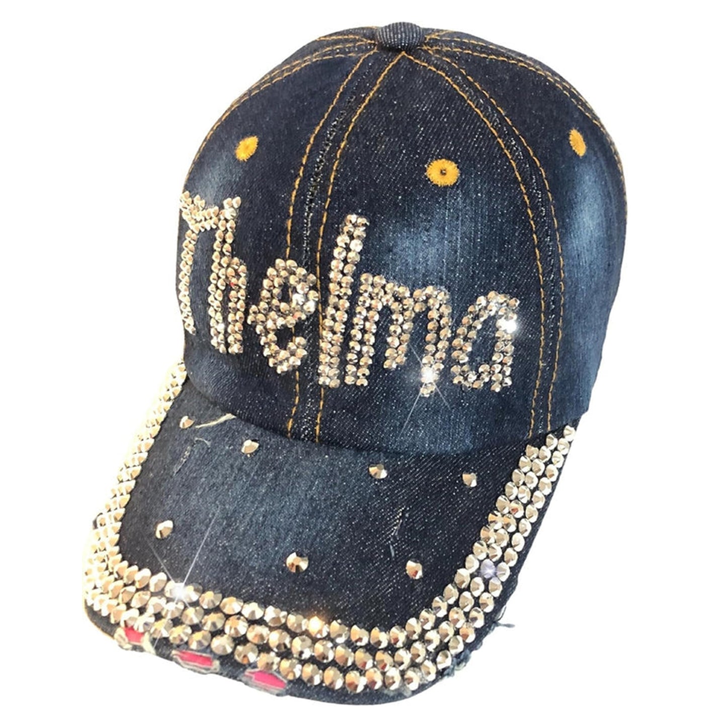 Popfizzy Bling Thelma Hat for Women, Rhinestone Bestie Gifts for Women, Best Friend Apparel, for Women