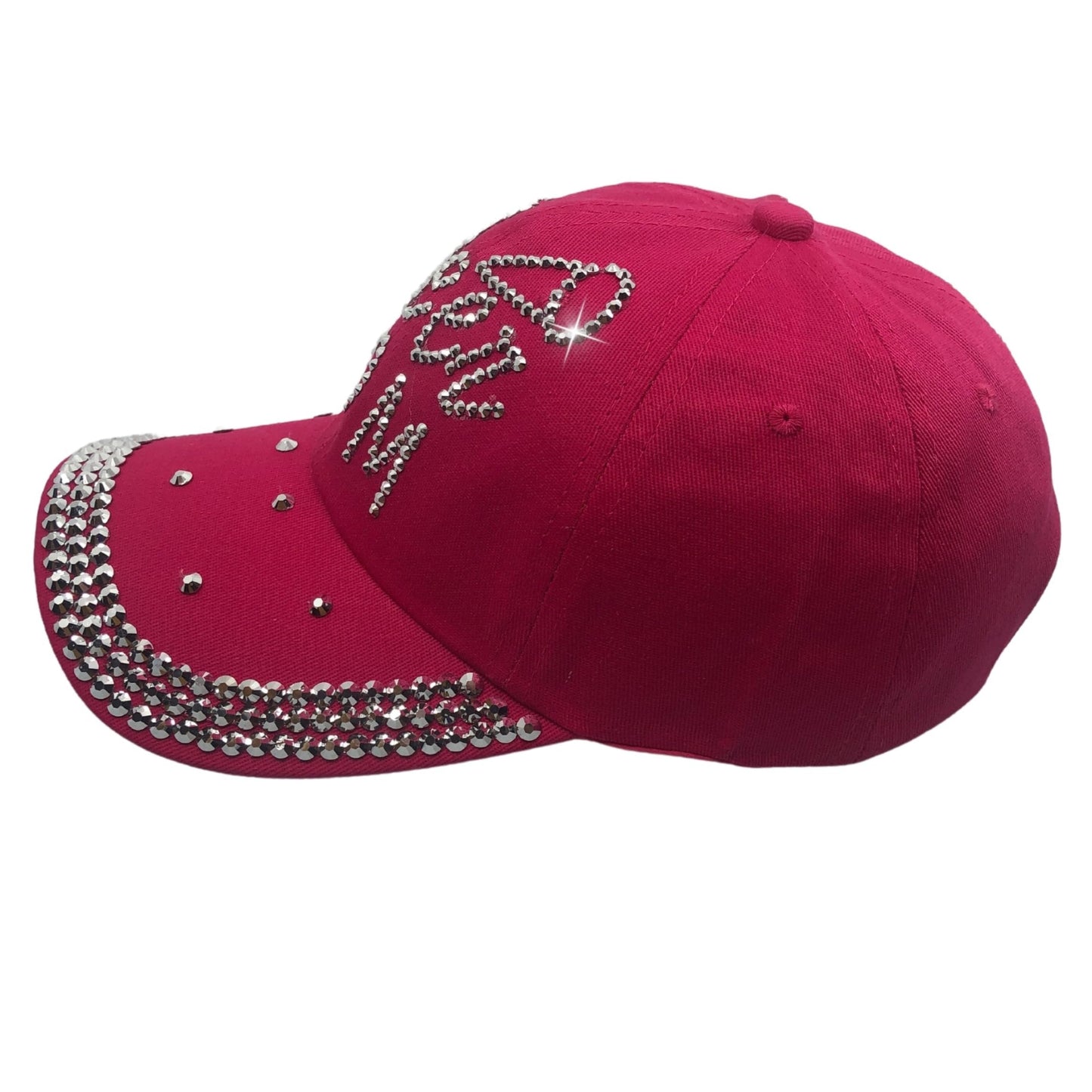 Popfizzy Cheer Mom Hat for Women, Rhinestone Cheer Mom Gifts, Bling Cheer Accessories, Cheer Clothes, Cool Cheer Gifts