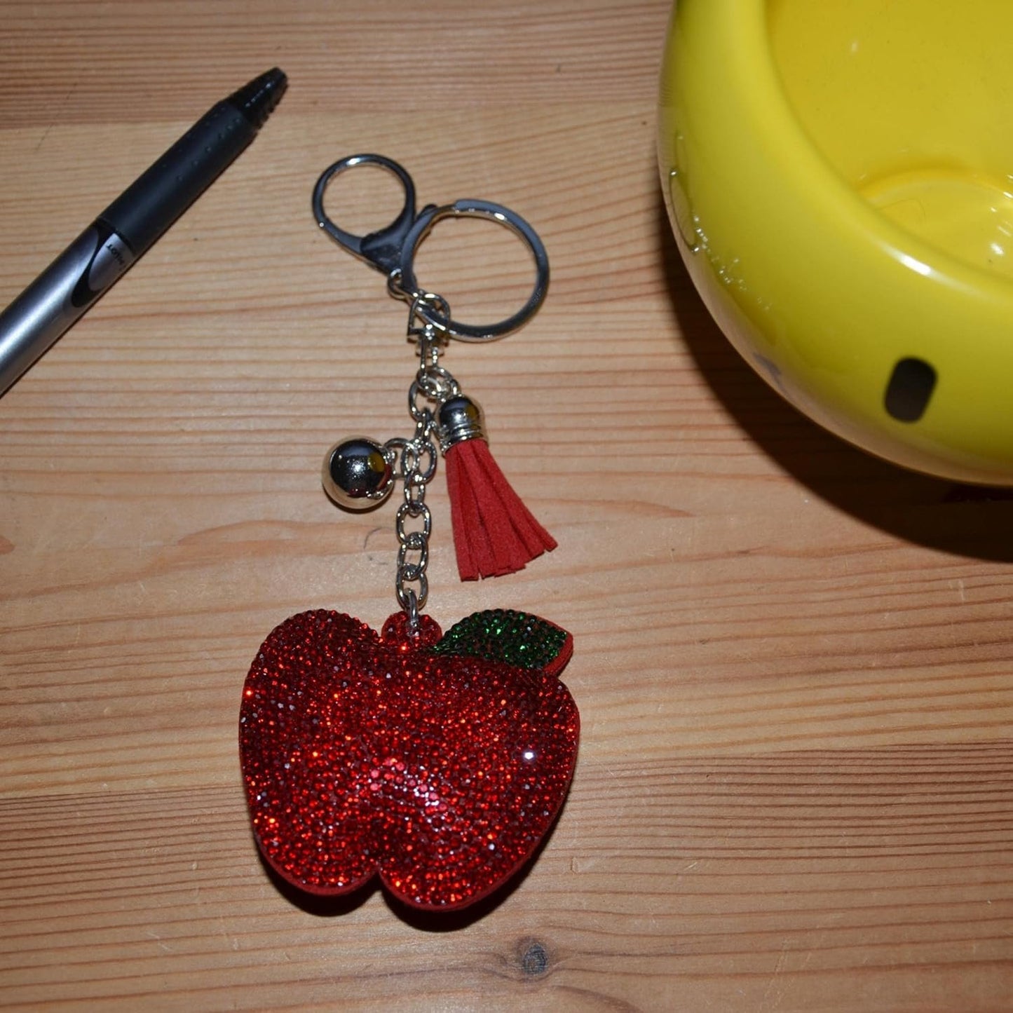 Popfizzy Bling Keychain, Rhinestone Purse Charm, Backpack Charm, Crystal Bag Charms, Key Fob