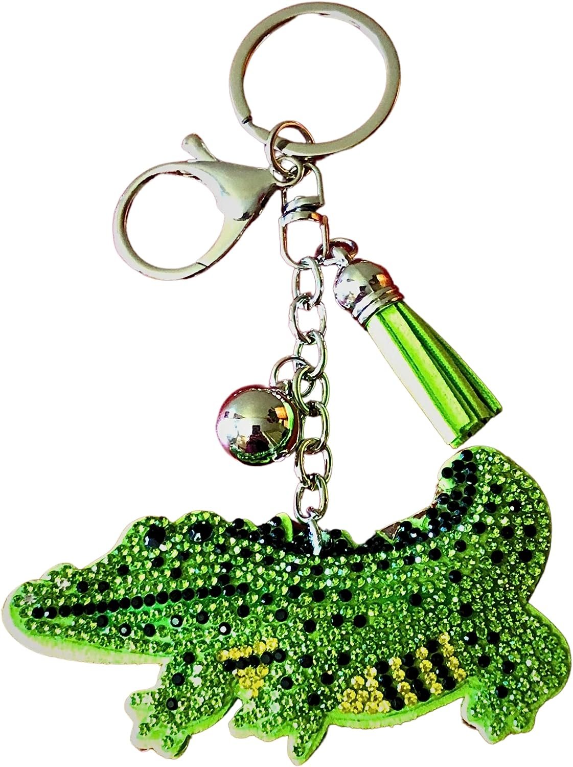 Popfizzy ALLIGATOR Bling Keychain, Purse Charm, Backpack Charm, Crystal Bag Charms