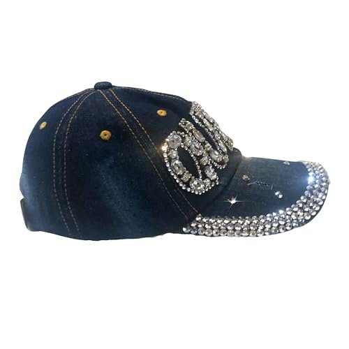Popfizzy Queen Hats for Women, Bedazzled Queen Gifts, Bling Hats for Women, Sparkly Rhinestone Hat, Trendy Queen Accessories