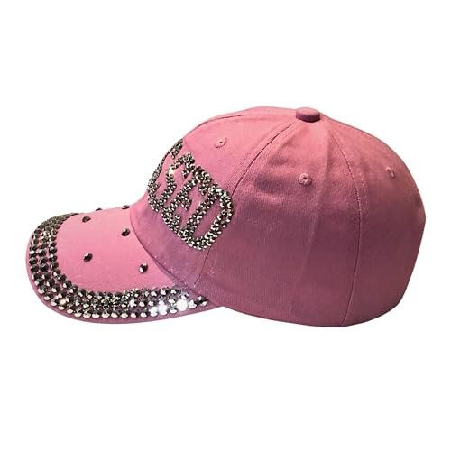 Popfizzy Bling Blessed Hats for Women, Rhinestone Christian Hats, Faith Based Christian Apparel, Blessed Mama, Blessed Items