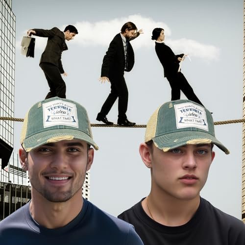 Popfizzy That's a Terrible Idea Funny Trucker Hats for Women and Men, Terrible Gifts, Funny Gifts for Friends (Terrible Idea)